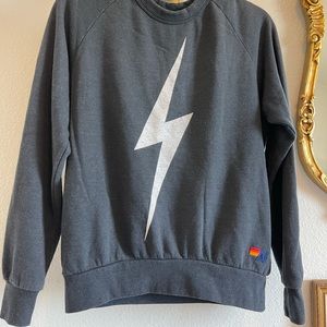 AVIATOR NATION BOLT CREW BLK XS